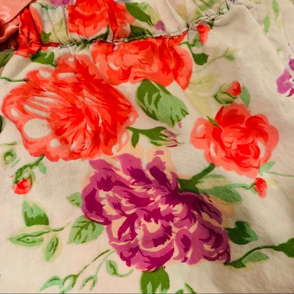 Adorable NWOT Tags Floral Pajama Pants Pockets L - Picture 4 of 8